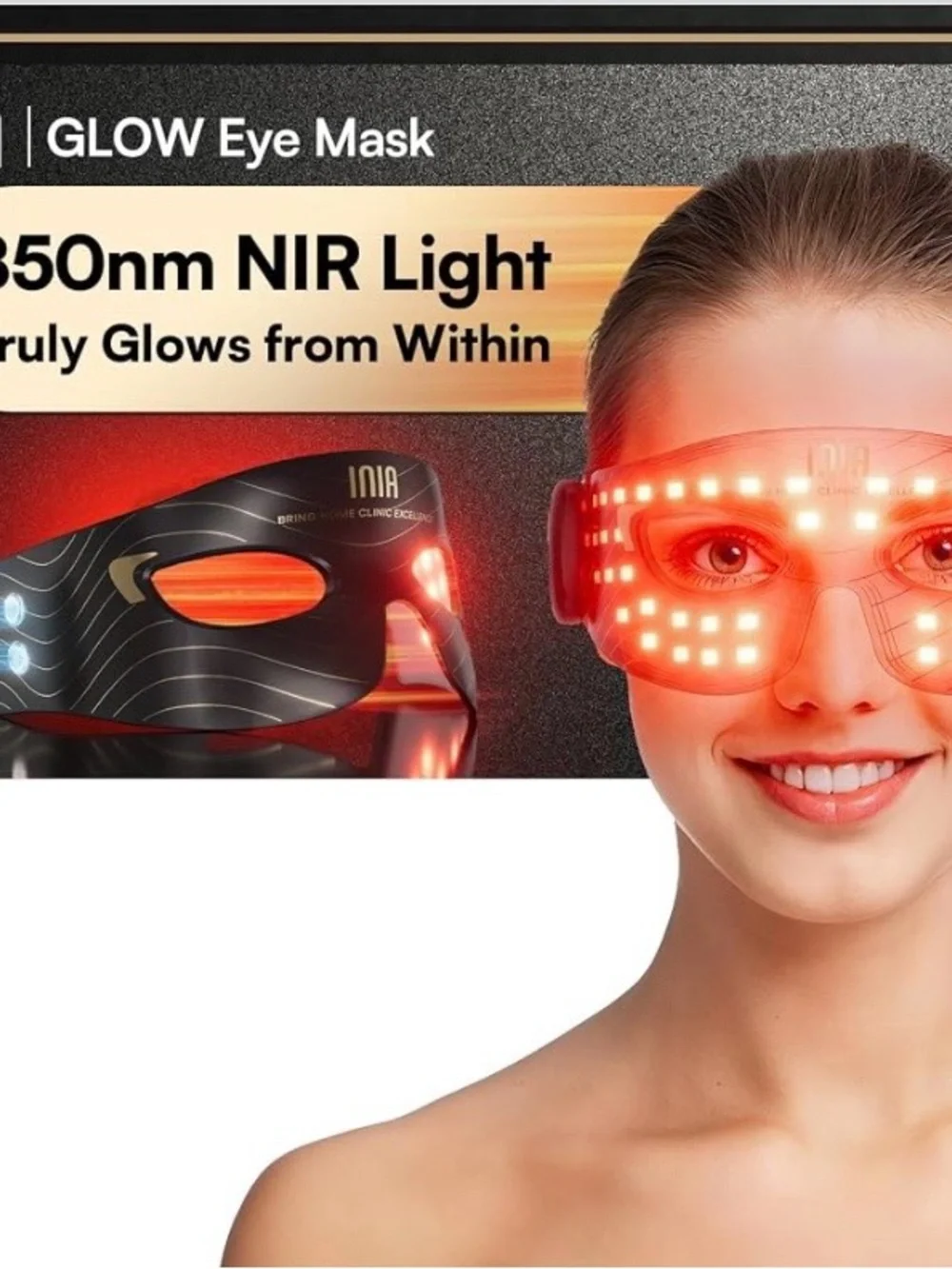 NEW - Red Light Therapy Eye Mask for Under Eye Treatment & Rejuvenation Skincare